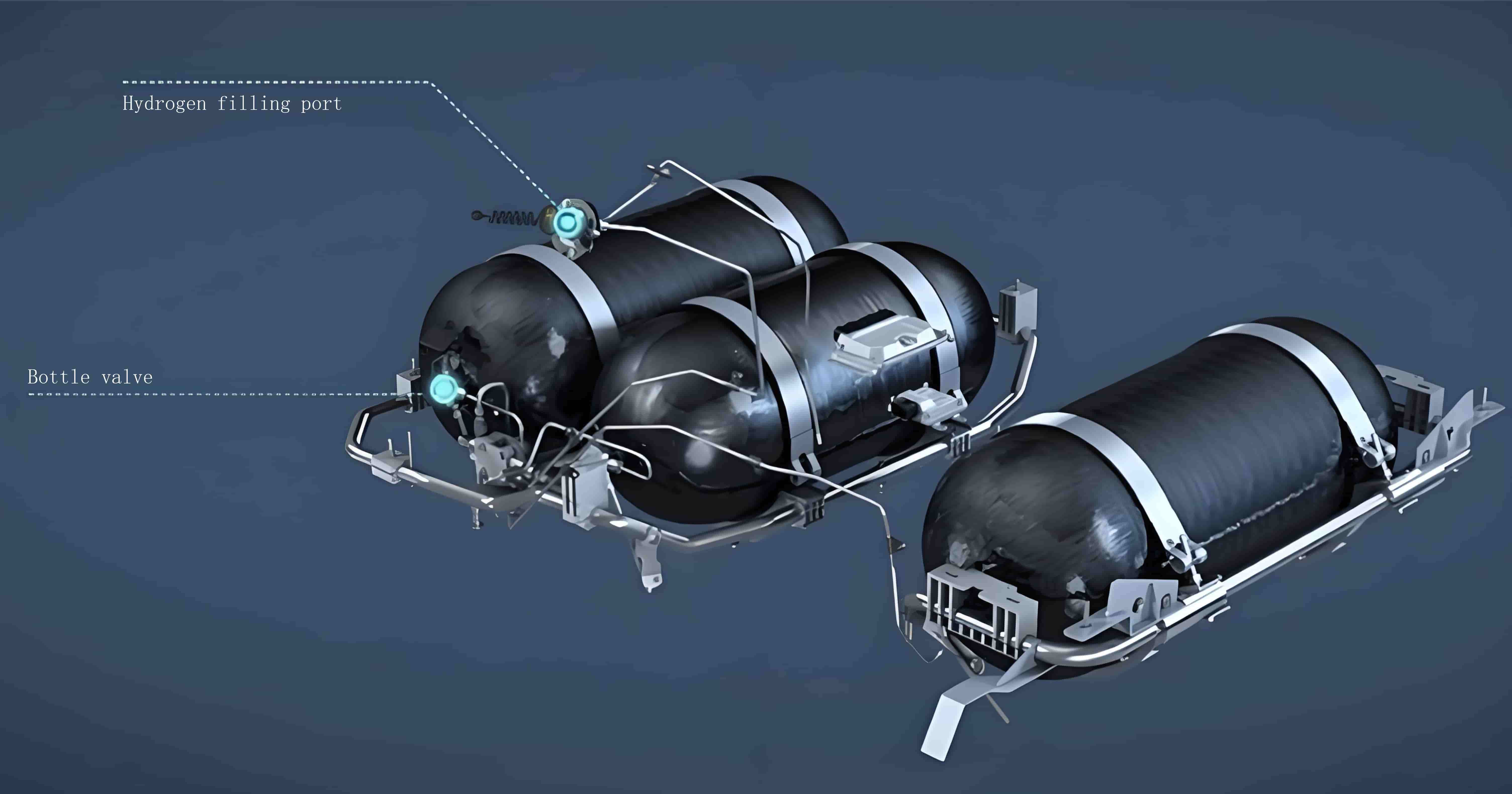 80L Type IV automotive hydrogen cylinder